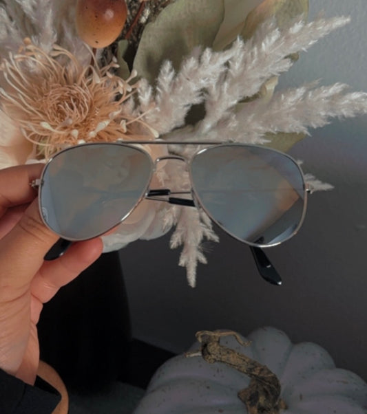 Silver Mirror Sunglasses