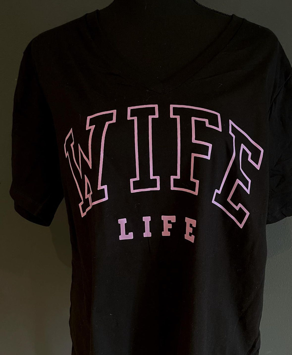 Wife Life V-neck Tee 🖤
