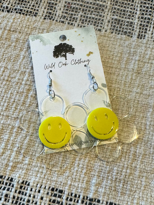 Flower Smiley Earrings 😀