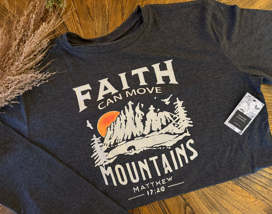 Faith Moves Mountains Long Sleeve Tee