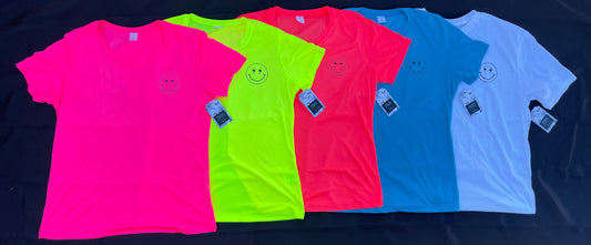 Neon Smiley Tees